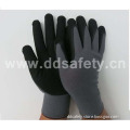 15 Gauge Grey Nylon/Spandex Shell Black Nitrile Sandy Finished Work Glove (DNN153)